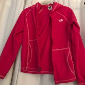 North Face Pink Zip Up